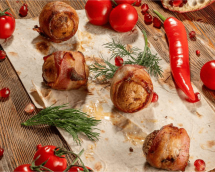 Картофель в беконе