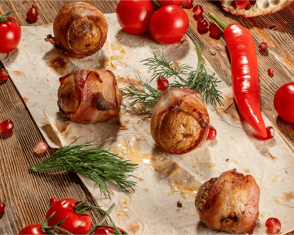 Картофель в беконе Картофель в беконе